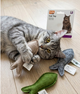 Іграшка для котів Karlie Cat Toy Рибки з котячою м’ятою, набір 3 шт, плюш, інтерактивна. - зображення 2