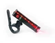 Велосипедна фара задня West Biking 200 Lm USB 1000 mAh з боковим лазером 10х2х3 см (G0000923) - зображення 4