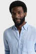 Чоловіча блакитна лляна сорочка REG LINEN SHIRT Gant XXL 3250076 - изображение 4