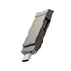 Флеш пам'ять USB 64 GB Hoco UD15 Clever Type-C+USB 3.2 сірий - зображення 3
