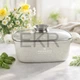 Каструля Edenberg EB-3956 2.8 л квадратна з кришкою та мармуровим покриттям - изображение 1