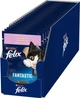 Упаковка влажного корма для котов Purina Felix Fantastic с форелью и зелеными бобами в желе 26 шт по 85 г (7613039841624) - изображение 1