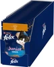 Упаковка влажного корма для котят Purina Felix Junior Fantastic с курицей в желе 26 шт по 85 г (7613039832196) - изображение 1