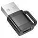 Перехідник USB M/Type-C F HOCO UA31D чорний - зображення 2