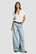 Жіночі блакитні джинси WIDE LEG JEANS MW STUD Pepe Jeans 26 PL2050112 - зображення 4