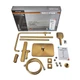 Душова колона Mixxus Premium VIRGO 009-J BRUSHED GOLD з термостатичним змішувачем, 3 функції (MІ6649) - зображення 8