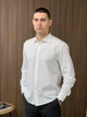 Мужская рубашка классическая TR льняная 3XL белая - изображение 2