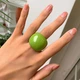 Кольцо массивное из смолы Candy Drop зеленое Podarkus BK1103-WG - изображение 1