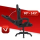 Геймерське крісло тканинне Hell's Chair HC-1000 Black - изображение 5