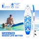 SUP-дошка надувна FunWater SUPFW05B Tiki 3,2 м (синьо-білий) - изображение 7