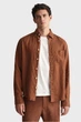 Чоловіча коричнева лляна сорочка REG GMNT DYED LINEN Gant XL 3240120 - изображение 1