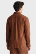 Чоловіча коричнева лляна сорочка REG GMNT DYED LINEN Gant XL 3240120 - изображение 3