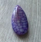 Натуральний агат кулон 30 x 15 x 7 mm Фіолетовий (9328) - зображення 2