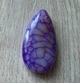 Натуральний агат кулон 30 x 15 x 7 mm Фіолетовий (9328) - зображення 3