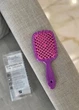 Гребінець для волосся Janeke Superbrush фіолетовий із рожевим - изображение 4