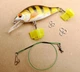 Воблер Bionic Minnow GOBASS ОКУНЬ ЖОВТИЙ 70мм 11г плаваючий Floating Гучний має рухомі металеві кульки до рибалки блешня спінінга ловлі хижака щуку окуня щуки судака жереха риболовлі хижої риби - зображення 3