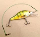 Воблер Bionic Minnow GOBASS ОКУНЬ ЗЕЛЕНЬ 70мм 11г плаваючий Floating Гучний має рухомі металеві кульки до рибалки блешня спінінга ловлі хижака щуку окуня щуки судака жереха риболовлі хижої риби - зображення 3