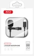 Петличний мікрофон XO MKF02 Mobile Microphone Type-C Чорний - зображення 2