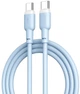 USB Кабель XO NB208B Type-C-Type-C Liquid Silicone 60W 5A 1.0m Синій - зображення 1