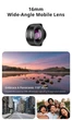 Об'єктив Ulanzi Cl-005 16mm Wide-Angle Mobile Lens (Cl-005 F008) Чорний - изображение 2