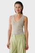 Жіноча майка з візерунком Stripe lurex knit top Mexx S MF006605651W - изображение 1