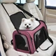 Сумка переноска для кошек и собак 42x28x28 см CosmoPet CP-47 Magenta - изображение 6