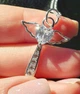 Серебряная цепочка крест крестик с крыльями - изображение 2