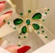 Брошь бабочка модное женское украшение арт.349 - изображение 6