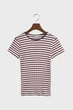 Жіноча футболка у смужку STRIPED RIBBED Gant XS 4200837 - изображение 5