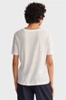 Жіноча біла футболка REL DRAPED Gant S 4200241 - изображение 3