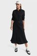 Жіноча чорна лляна спідниця LINEN BLEND SKIRT Gant 36 4400162 - зображення 2