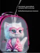 Ортопедический школьный рюкзак 6 в 1 для девочки School Standard 38х30х18 см с Котом для младших классов (SET 170-66) - изображение 11