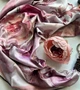 Шовкова хустка My Scarf "Рожева троянда" 90 на 90 см з каменем гранат - изображение 3