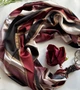Шовкова хустка My Scarf "Королівський бордо" 90 на 90 см з каменем гранат - изображение 2