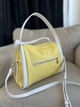 Сумка кожаная с короткими ручками ARTiS Bags 1712 4817-5113 желто-белая - изображение 4