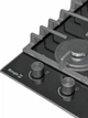 Варильна поверхня газова BORGIO DR 3370-15 Black Glass FFD - изображение 5