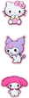 Набір бейджів Kite Hello Kitty MIX на липучці 3 шт (HK26-3012-2) - зображення 2