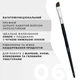 Кисточка для бровей мягкая скошенная большая OKO lash&brow № 6 BLACK EDITION - изображение 2