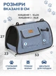 Сумка перенесення для котів та собак 53x23x27 см CosmoPet CP-09 Blue - зображення 4