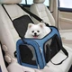Сумка переноска для котів та собак 31x45x30 см CosmoPet CP-47-2 Jeans Blue - зображення 4