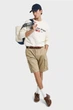 Чоловічі бежеві шорти RELAXED TWILL CARGO SHORTS Gant 32 205069 - изображение 3
