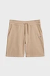 Чоловічі бежеві шорти REG SHIELD SWEAT SHORTS Gant L 2009027 - изображение 5