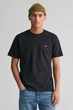 Чоловіча чорна футболка REG SHIELD SS T-SHIRT Gant L 2003184 - изображение 1