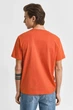 Чоловіча помаранчева футболка REG SHIELD SS T-SHIRT Gant S 2003184 - изображение 3