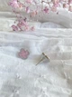 Серьги гвоздики розовый Клевер серебряного цвета 37839 One Size - изображение 2