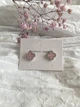 Серьги гвоздики розовый Клевер серебряного цвета 37839 One Size - изображение 3