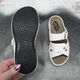 Шлёпанцы женские Dali Moda белые эко-кожа с пряжками 41р (25,5 см) 8451 - изображение 7