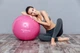 М'яч для фітнесу (фітбол) Power System PS-4011 Ø55 cm PRO Gymball Pink - зображення 4