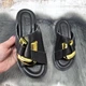 Шлёпанцы женские Lonza чёрные кожаные на объемной подошве 36р (23,5 см) 8456 - изображение 6