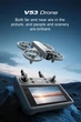 Квадрокоптер V53 с камерой 4K, Wi-Fi FPV, дрон с удержанием высоты, складной мини дрон для начинающих - изображение 13